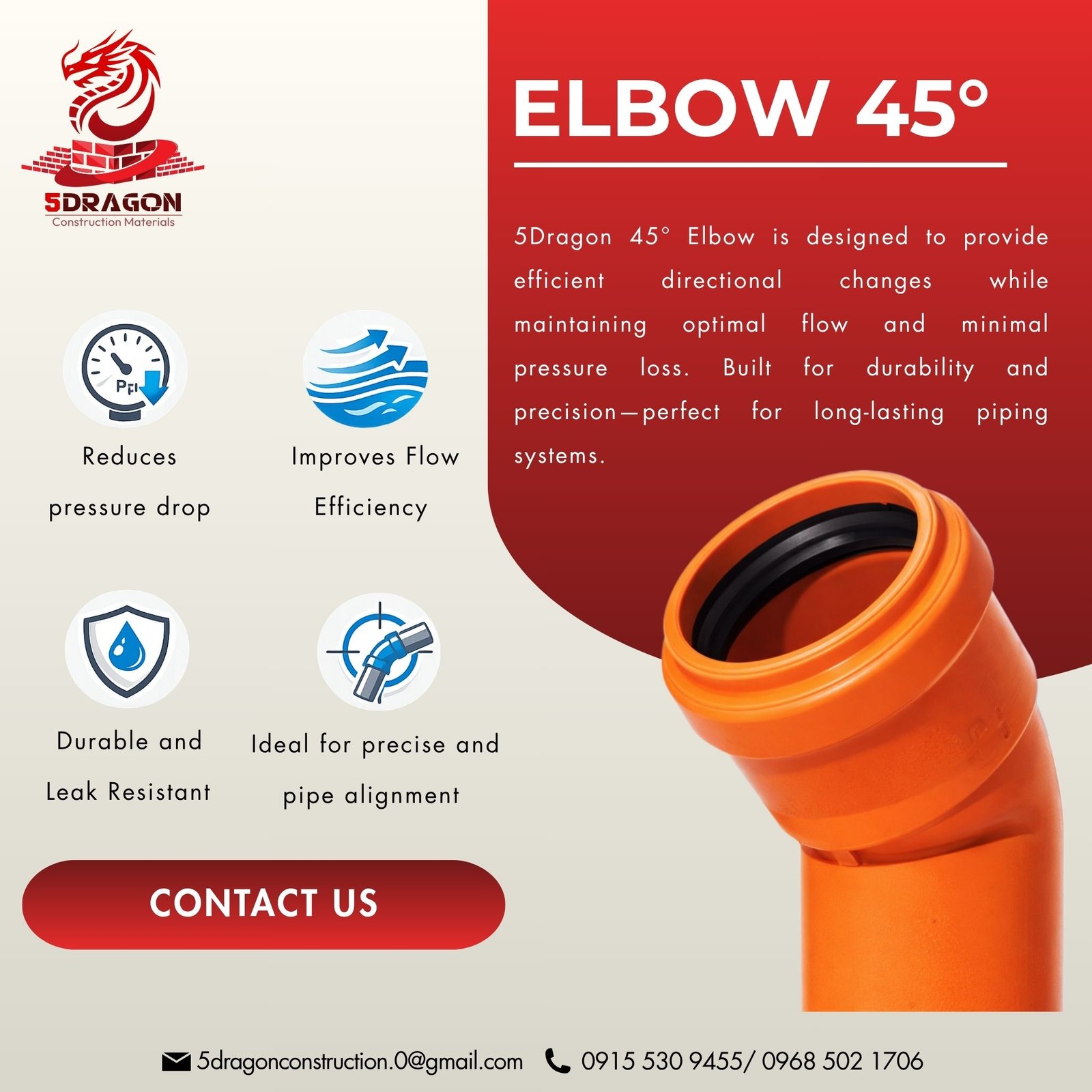 Elbow 45°